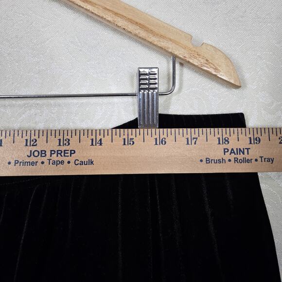 Denim 24/7 Velvet Pull On Pants sz 2X Black Elastic Waist Lounge NEW - Picture 9 of 13